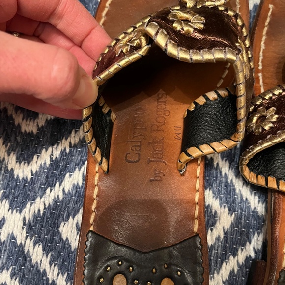 Jack Rogers Navajo Sandals X Calypso Christiane Celle sz 11 - Picture 2 of 4